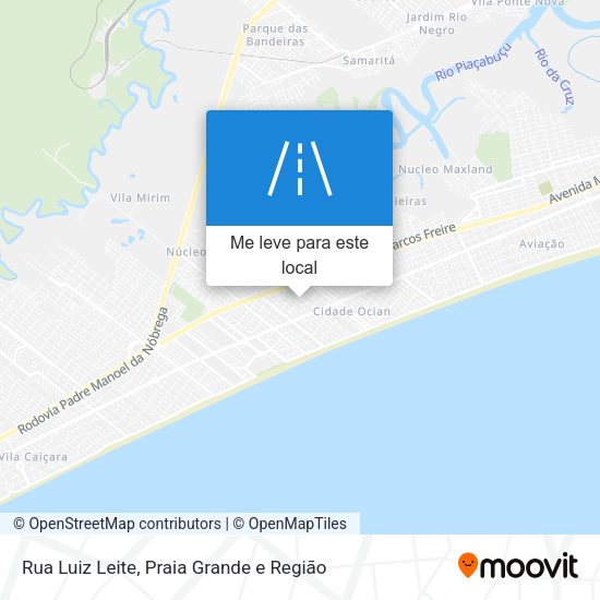 Rua Luiz Leite mapa