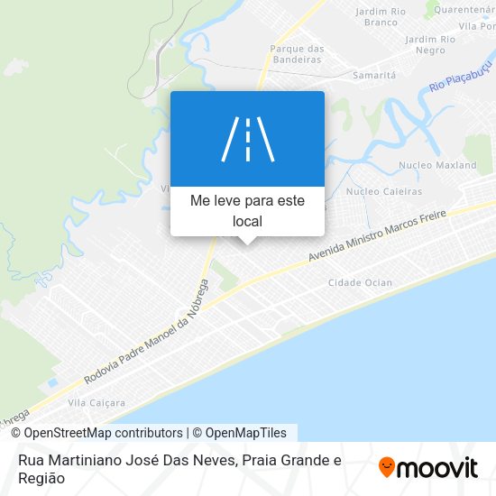 Rua Martiniano José Das Neves mapa