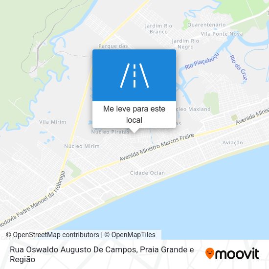 Rua Oswaldo Augusto De Campos mapa