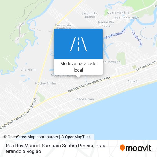 Rua Ruy Manoel Sampaio Seabra Pereira mapa
