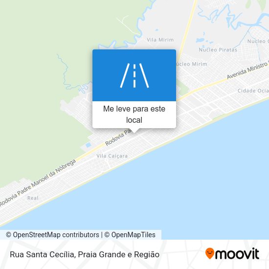 Rua Santa Cecília mapa