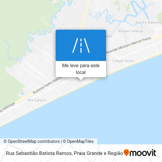 Rua Sebastião Batista Ramos mapa