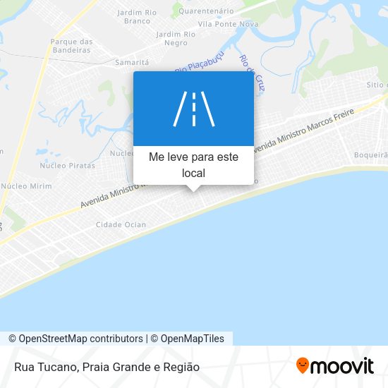 Rua Tucano mapa