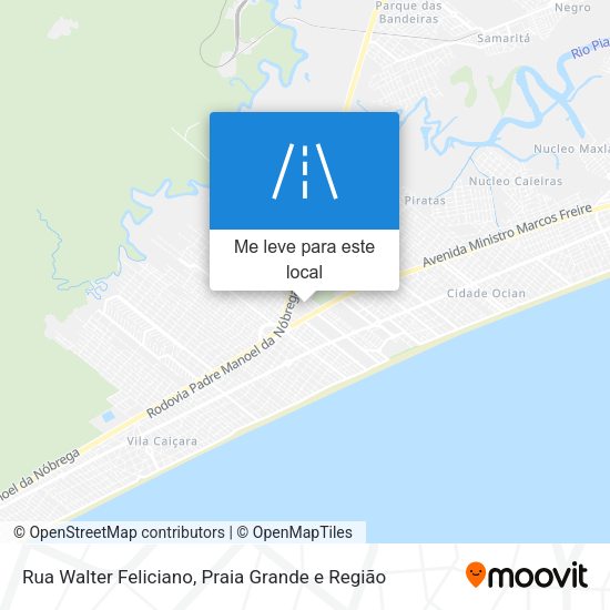 Rua Walter Feliciano mapa