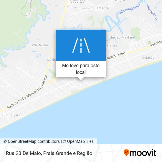 Rua 23 De Maio mapa