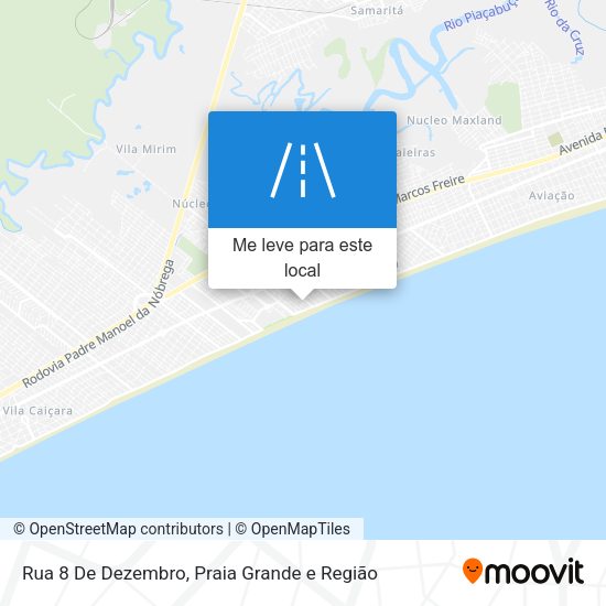 Rua 8 De Dezembro mapa