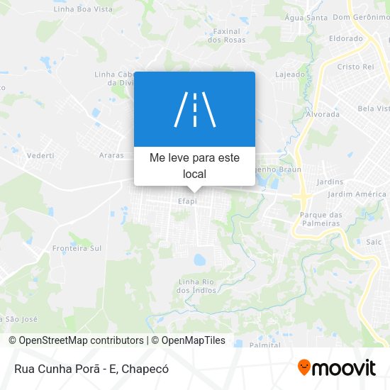 Rua Cunha Porã - E mapa