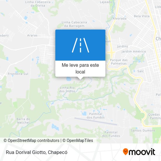 Rua Dorival Giotto mapa