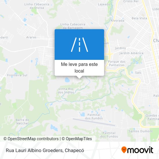 Rua Lauri Albino Groeders mapa