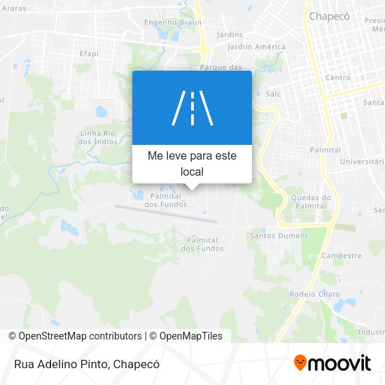 Rua Adelino Pinto mapa