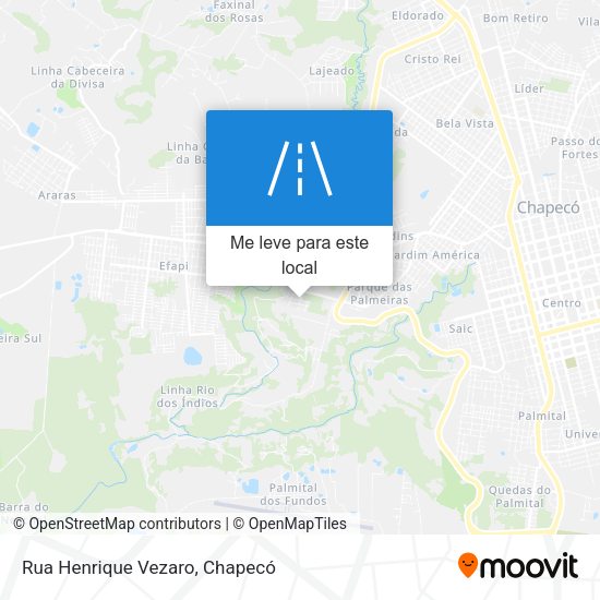 Rua Henrique Vezaro mapa