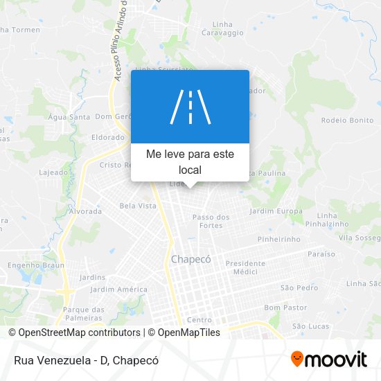 Rua Venezuela - D mapa