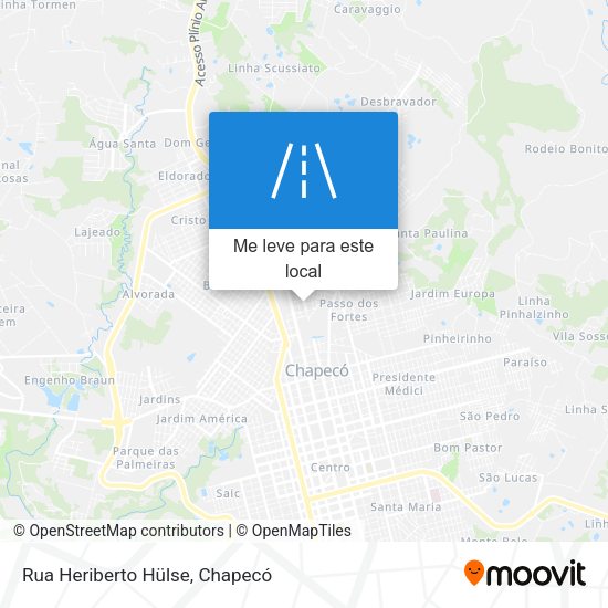 Rua Heriberto Hülse mapa