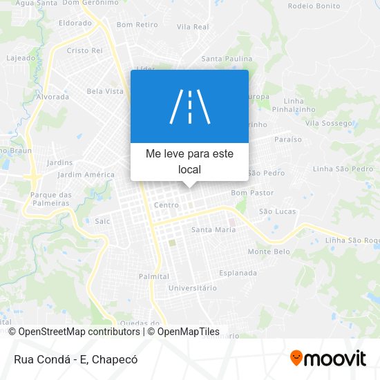 Rua Condá - E mapa