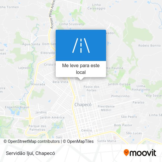 Servidão Ijuí mapa