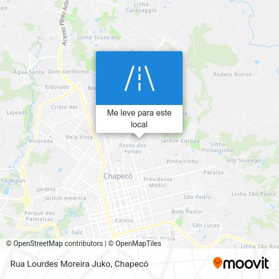 Rua Lourdes Moreira Juko mapa