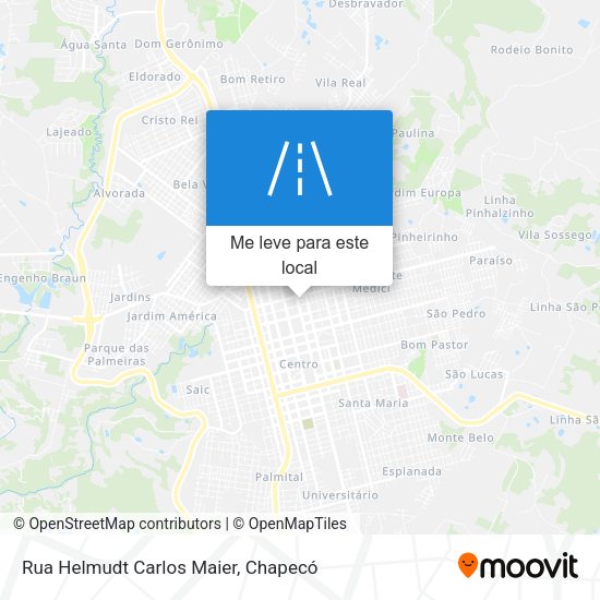 Rua Helmudt Carlos Maier mapa