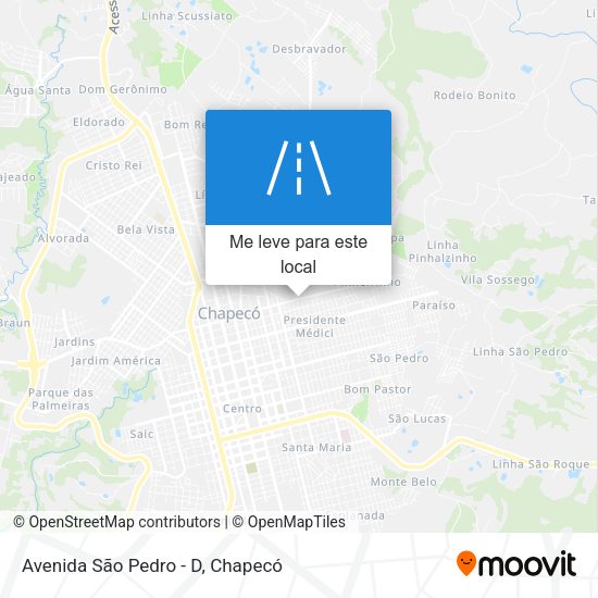 Avenida São Pedro - D mapa