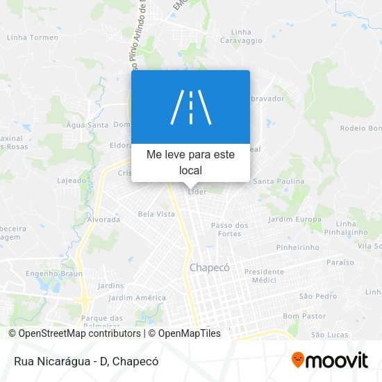 Rua Nicarágua - D mapa