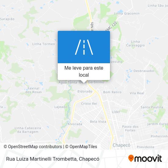 Rua Luiza Martinelli Trombetta mapa