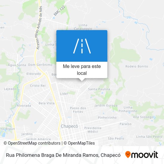 Rua Philomena Braga De Miranda Ramos mapa