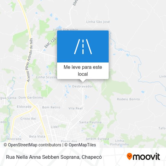 Rua Nella Anna Sebben Soprana mapa