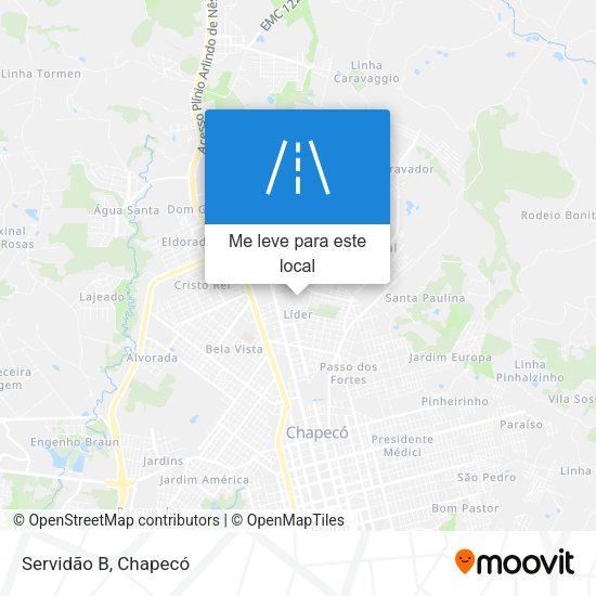 Servidão B mapa