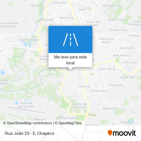 Rua João 23 - E mapa