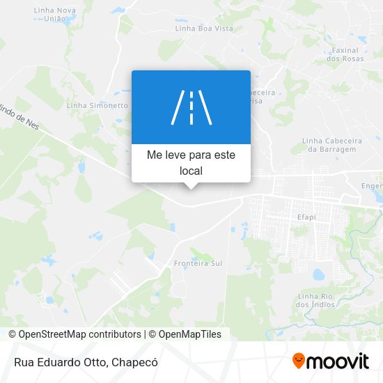 Rua Eduardo Otto mapa