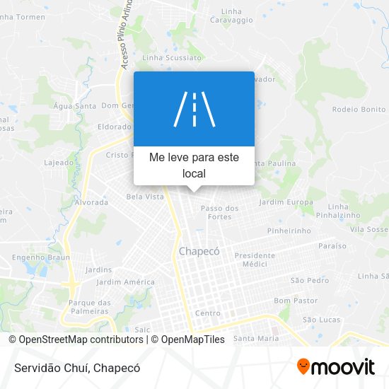 Servidão Chuí mapa