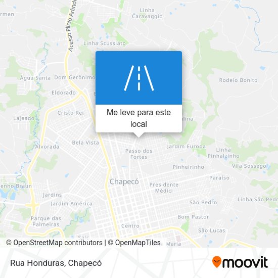 Rua Honduras mapa