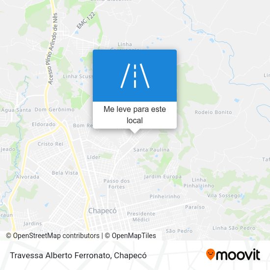 Travessa Alberto Ferronato mapa