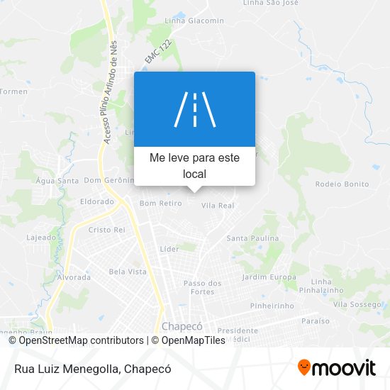 Rua Luiz Menegolla mapa