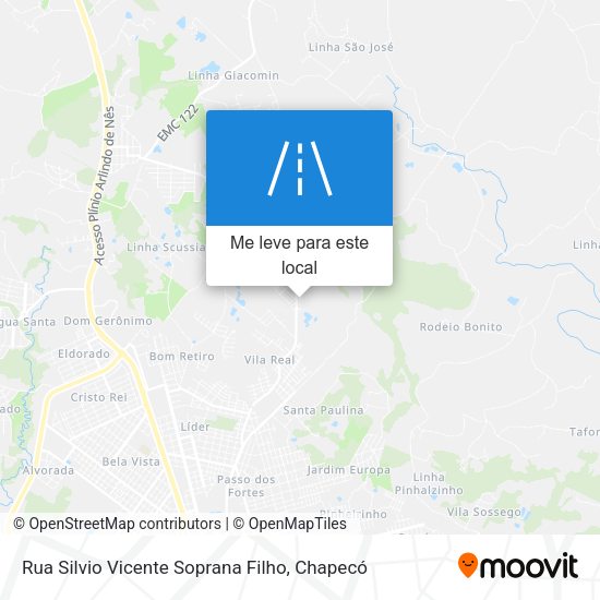 Rua Silvio Vicente Soprana Filho mapa
