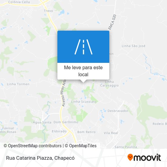 Rua Catarina Piazza mapa