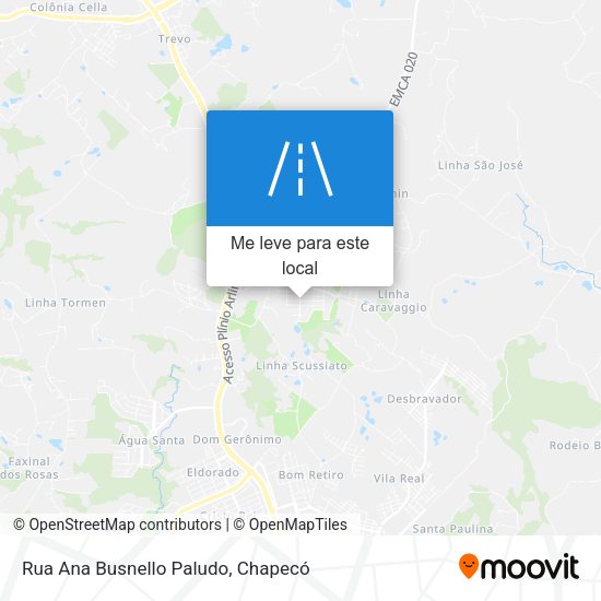 Rua Ana Busnello Paludo mapa