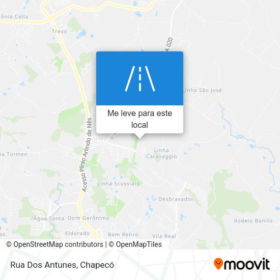 Rua Dos Antunes mapa
