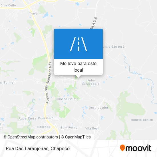 Rua Das Laranjeiras mapa