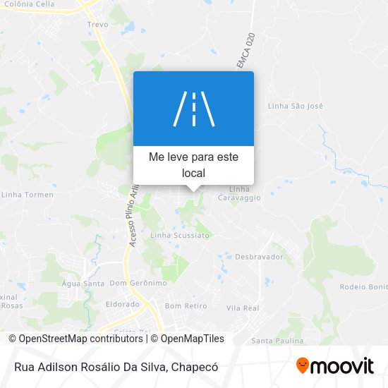 Rua Adilson Rosálio Da Silva mapa