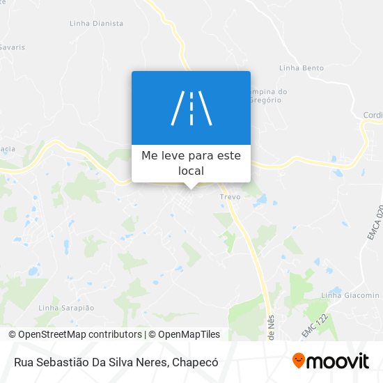 Rua Sebastião Da Silva Neres mapa