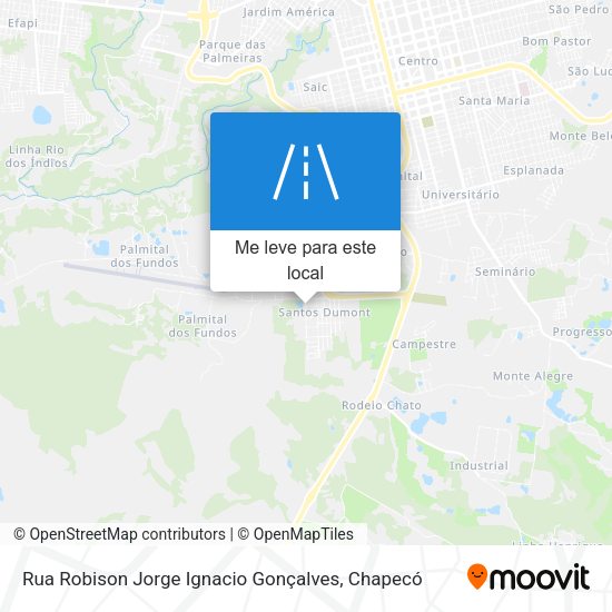 Rua Robison Jorge Ignacio Gonçalves mapa