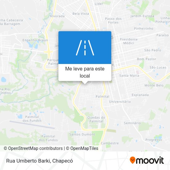 Rua Umberto Barki mapa