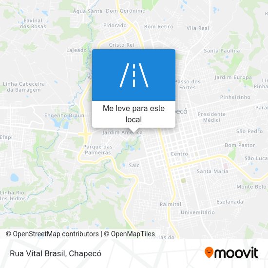 Rua Vital Brasil mapa