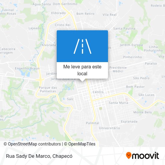 Rua Sady De Marco mapa