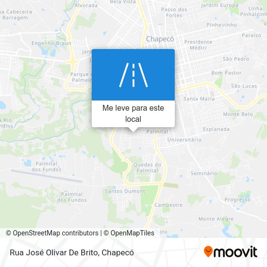 Rua José Olivar De Brito mapa