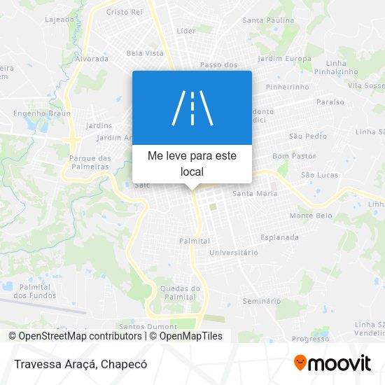 Travessa Araçá mapa