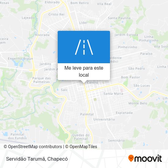 Servidão Tarumã mapa