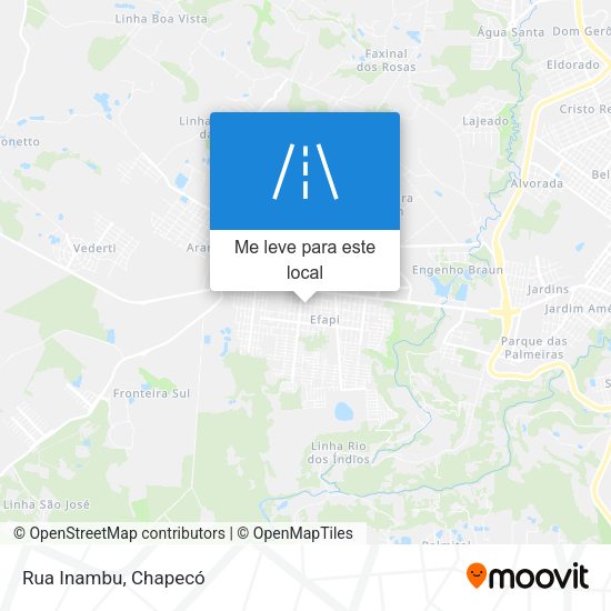 Rua Inambu mapa