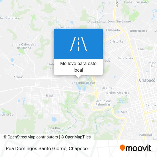 Rua Domingos Santo Giorno mapa