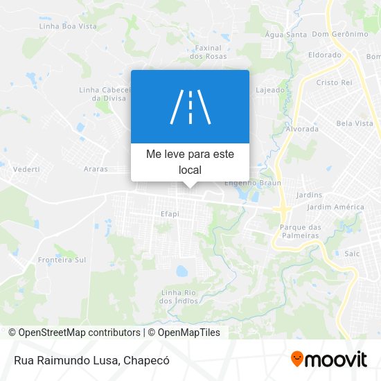 Rua Raimundo Lusa mapa